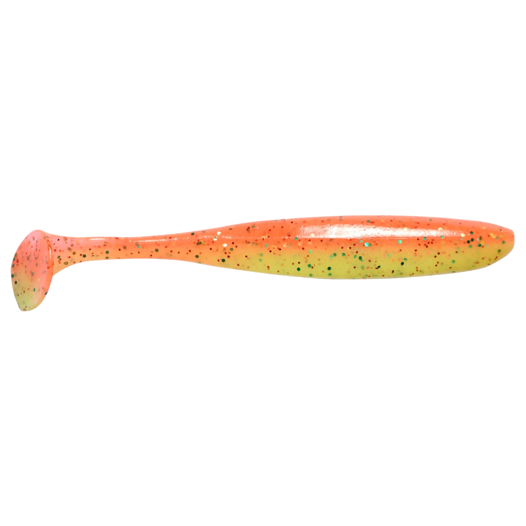 Keitech Easy Shiner Jigi 5" Fire Chart sivulta, pää oikealla