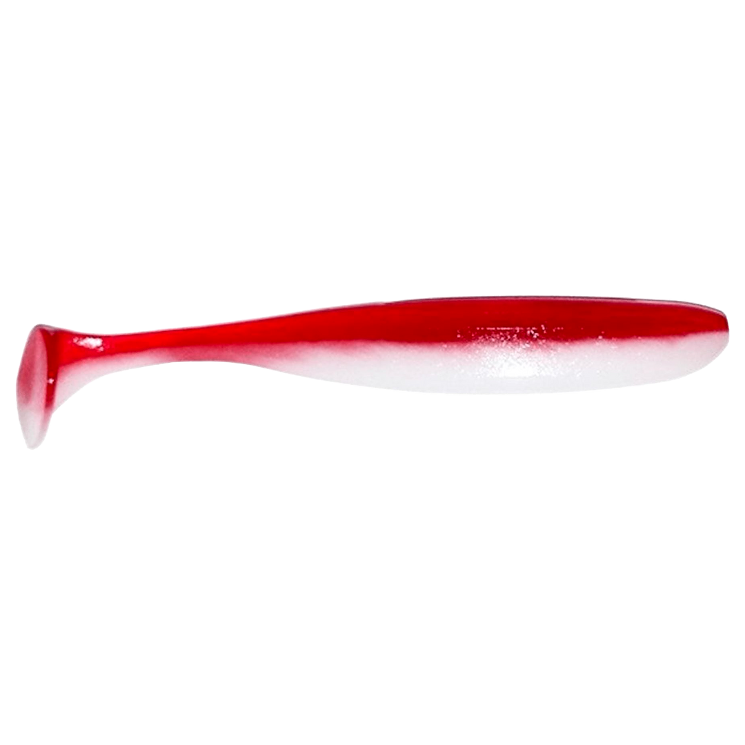 Keitech Easy Shiner Jigi 8" Bloody Ice sivulta, pää oikealla