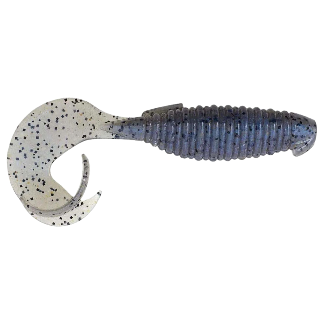 Keitech Flapper Grub Jigi 4" Problue Pepper sivulta, pää oikealla