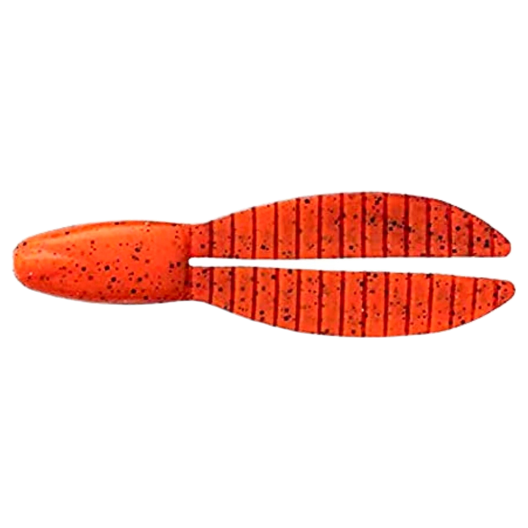 Keitech Flex Chunk Large Jigi 4" Delta Craw alapuolelta, pää vasemmalla