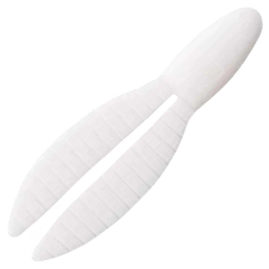 Keitech Flex Chunk Large Jigi 4", väri White: valkoinen runko