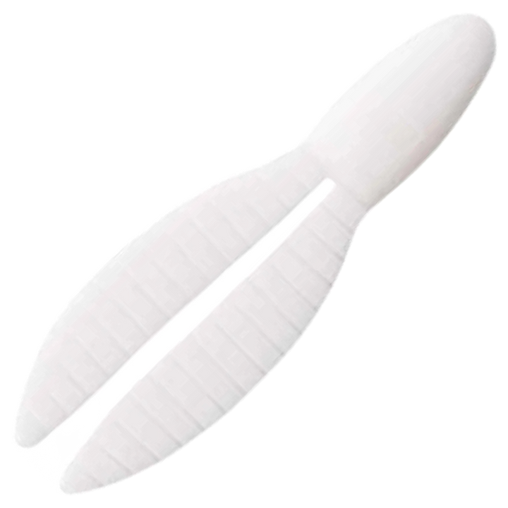 Keitech Flex Chunk Large Jigi 4", väri White: valkoinen runko