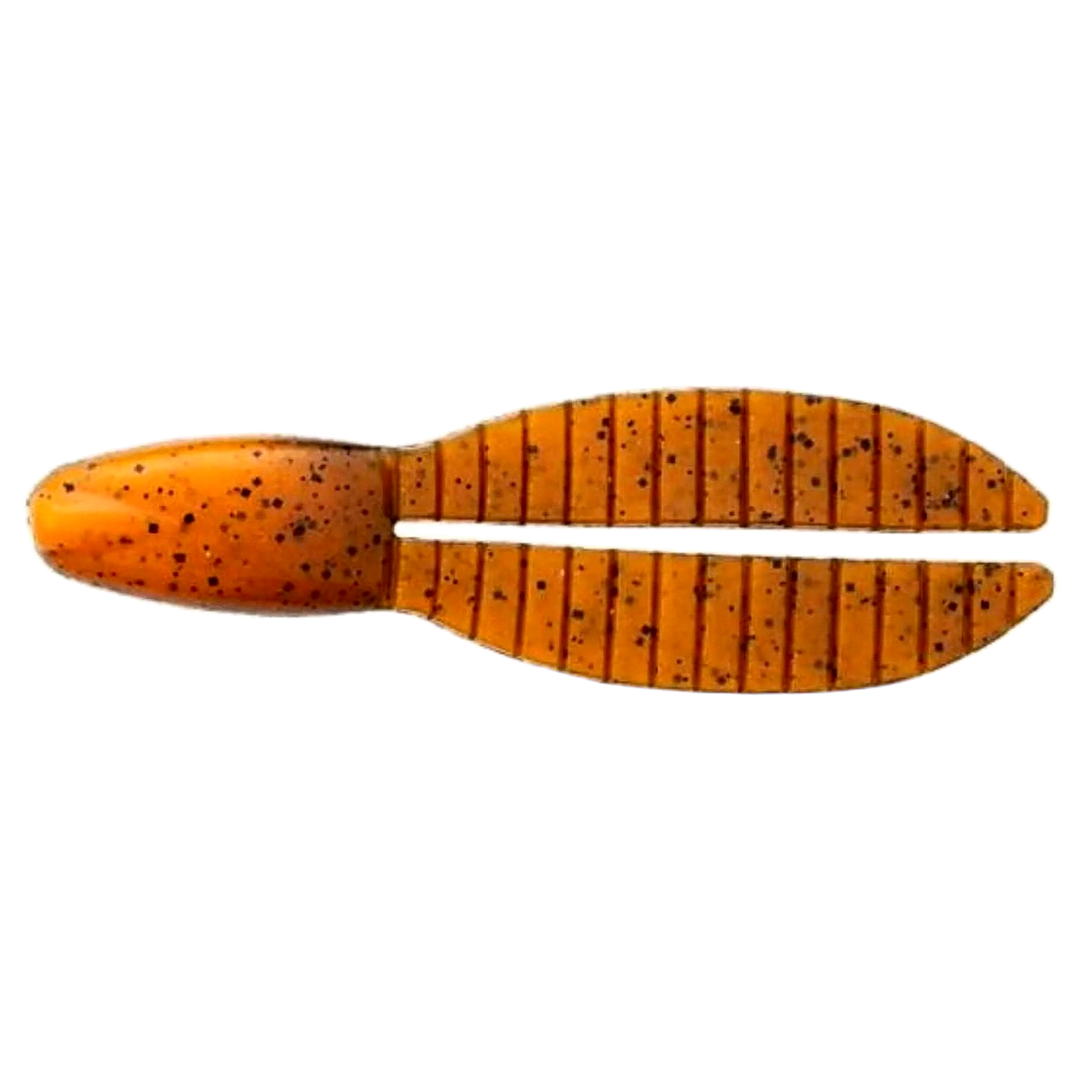 Keitech Flex Chunk Medium Jigi 3" Bama Craw alapuolelta, pää vasemmalla