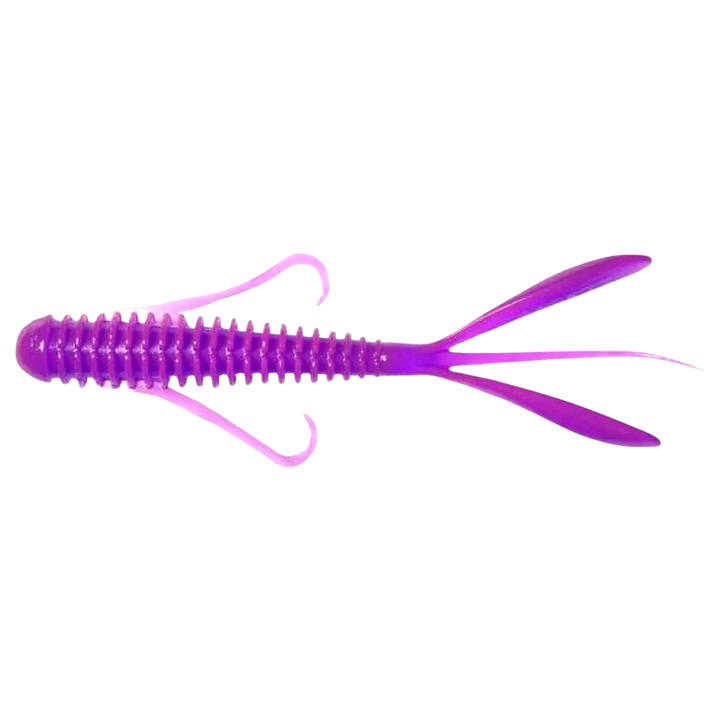 Keitech Hog Impact Jigi 3" Purple Chameleon sivulta, pää vasemmalla
