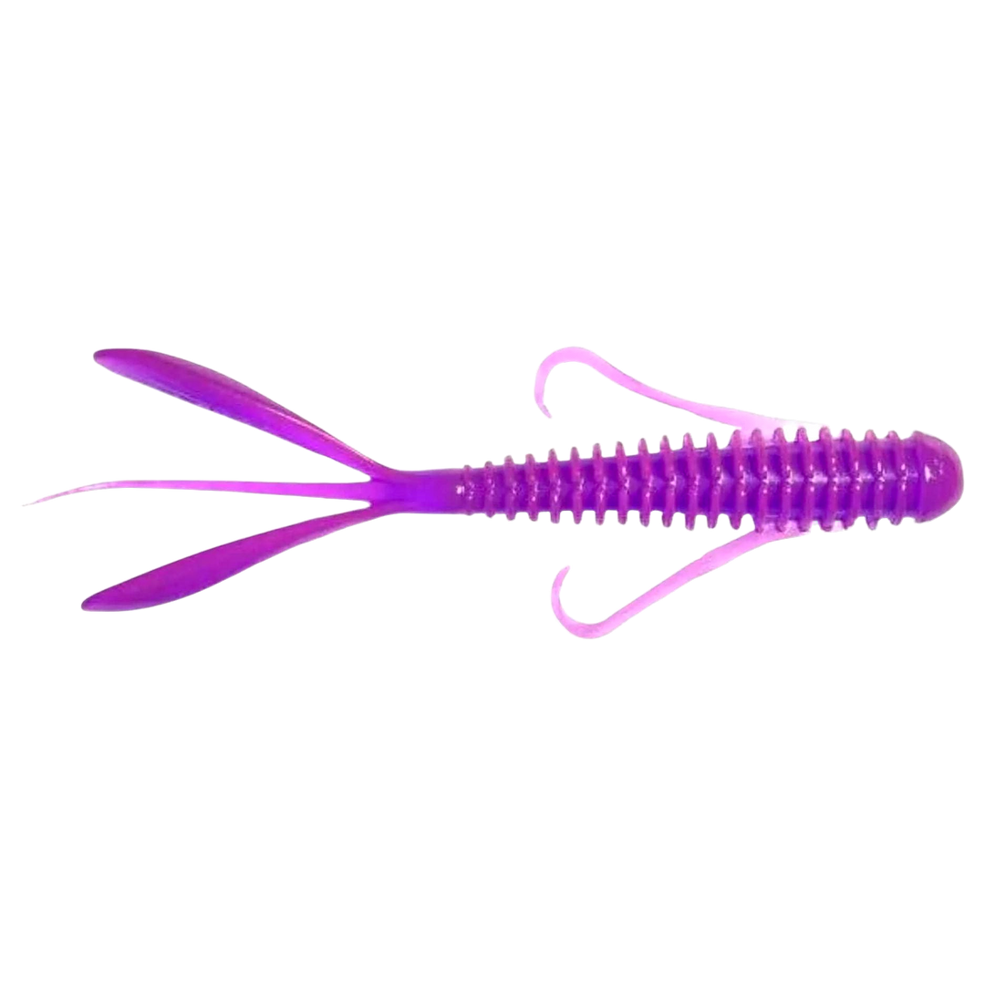 Keitech Hog Impact Jigi 3" Purple Chameleon sivulta, pää oikealla