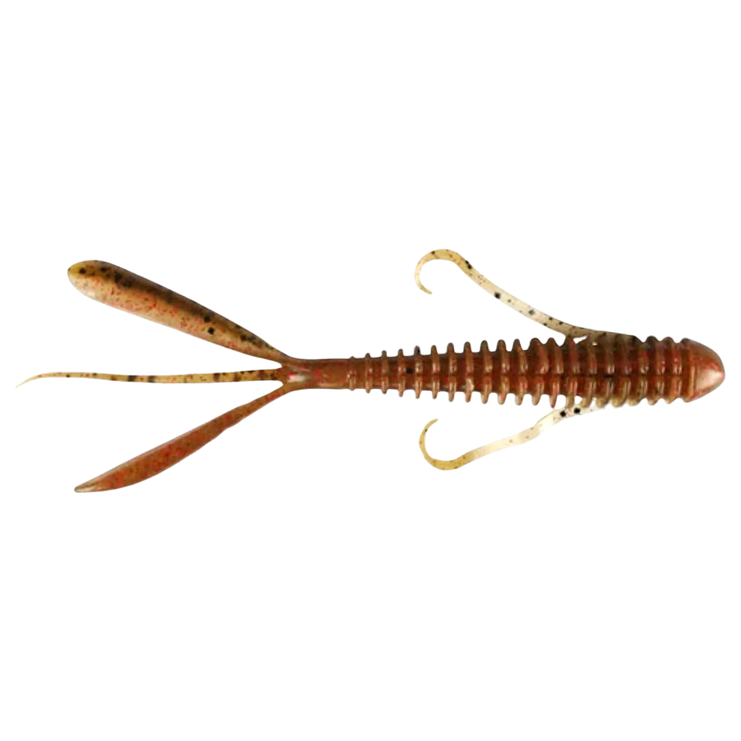 Keitech Hog Impact Jigi 3" Red Crawdad sivulta, pää oikealla