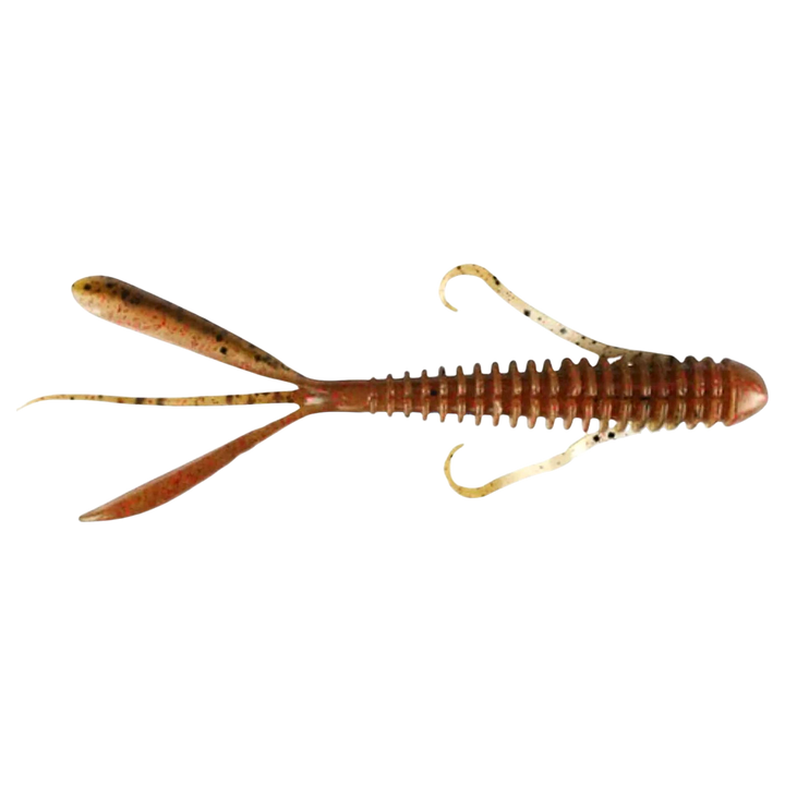 Keitech Hog Impact Jigi 3" Red Crawdad sivulta, pää oikealla