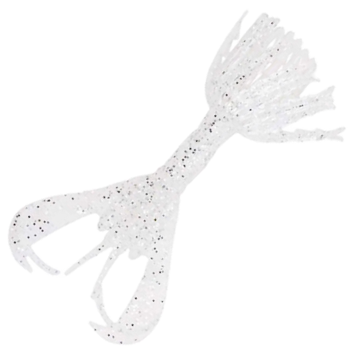 Keitech Hyper Spider Jigi 3.2", väri Sight Flash: maidonvalkoinen runko ja mustat pilkut