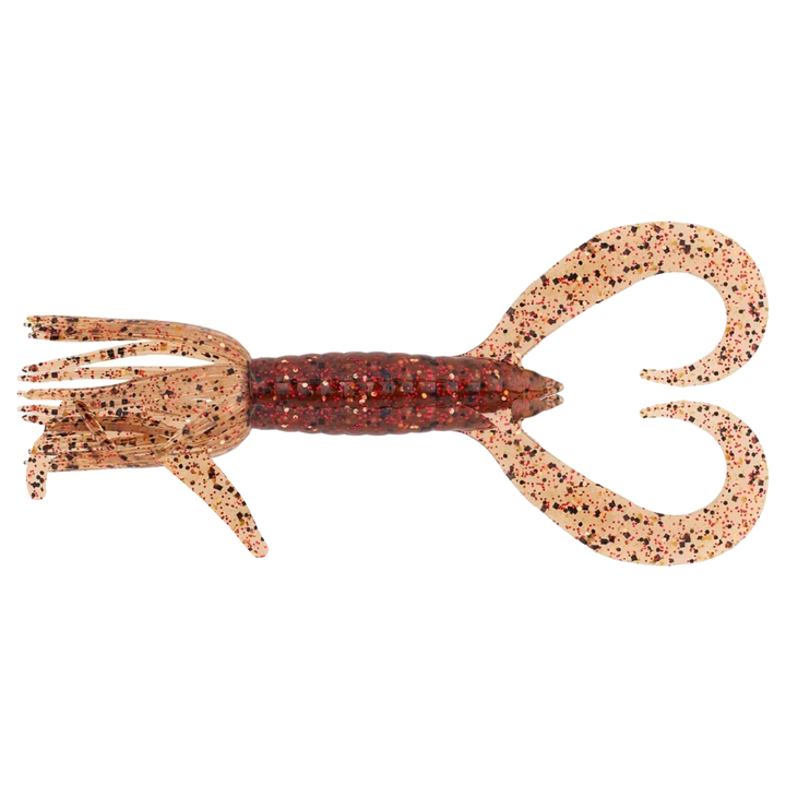 Keitech Little Spider Jigi 3" EBIMISO Red Copper ylhäältä, pää vasemmalla