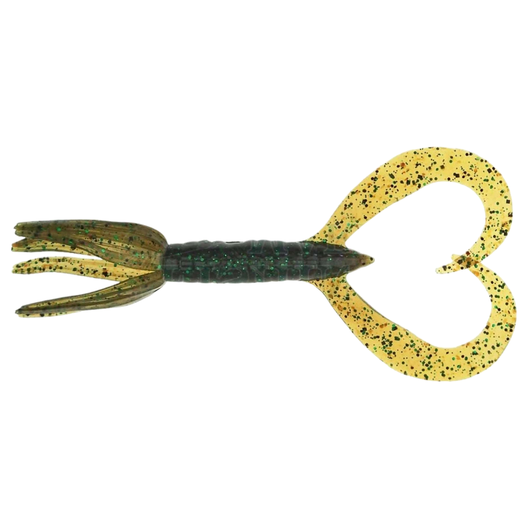 Keitech Little Spider Jigi 3" YODOGAWA Craw ylhäältä, pää vasemmalla