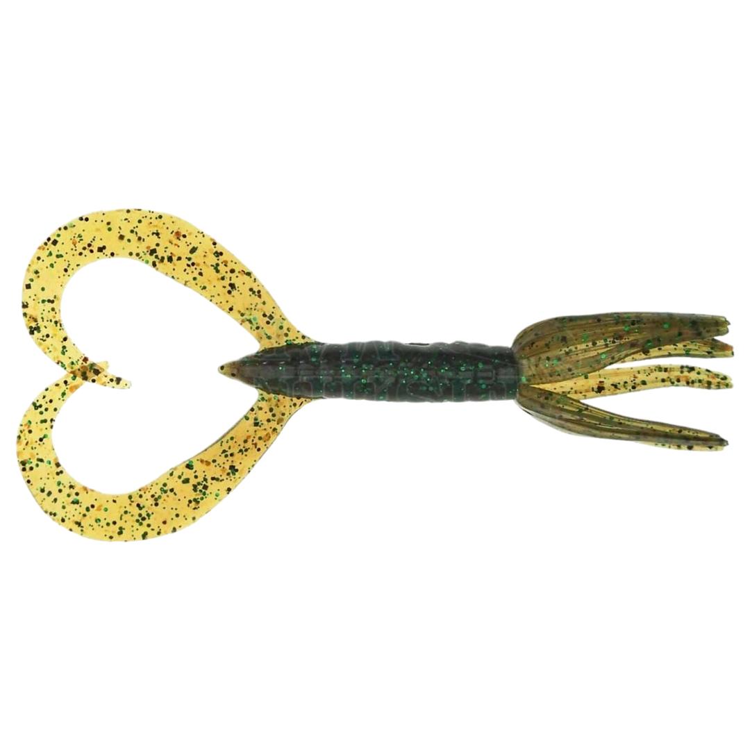 Keitech Little Spider Jigi 3" YODOGAWA Craw ylhäältä, pää oikealla