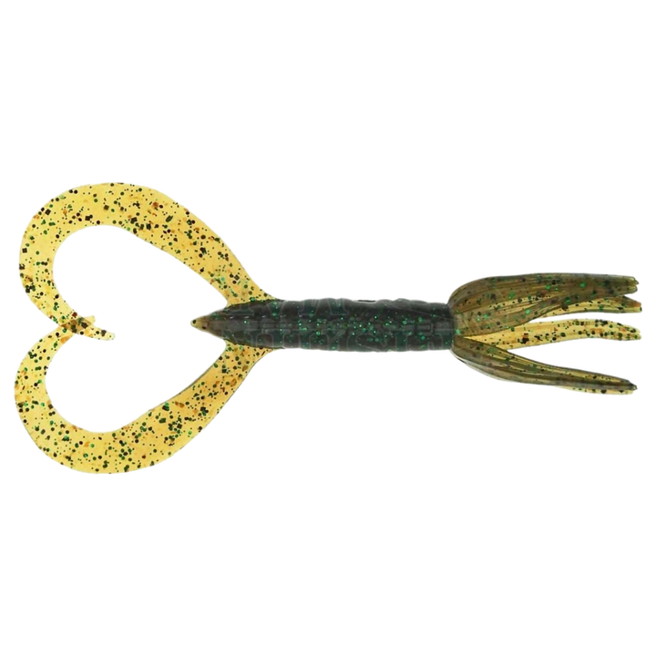 Keitech Little Spider Jigi 3" YODOGAWA Craw ylhäältä, pää oikealla