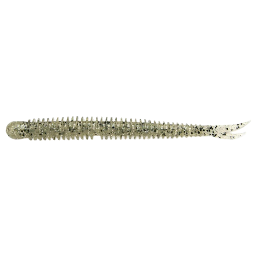 Keitech Live Impact Jigi 3" Silver Shad sivulta, pää vasemmalla