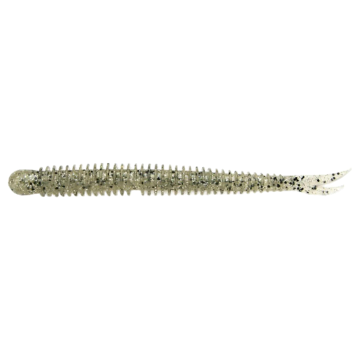 Keitech Live Impact Jigi 3" Silver Shad sivulta, pää vasemmalla