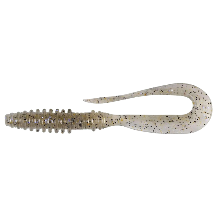 Keitech Mad Wag Mini Jigi 2.5" Electric Shad sivulta, pää vasemmalla