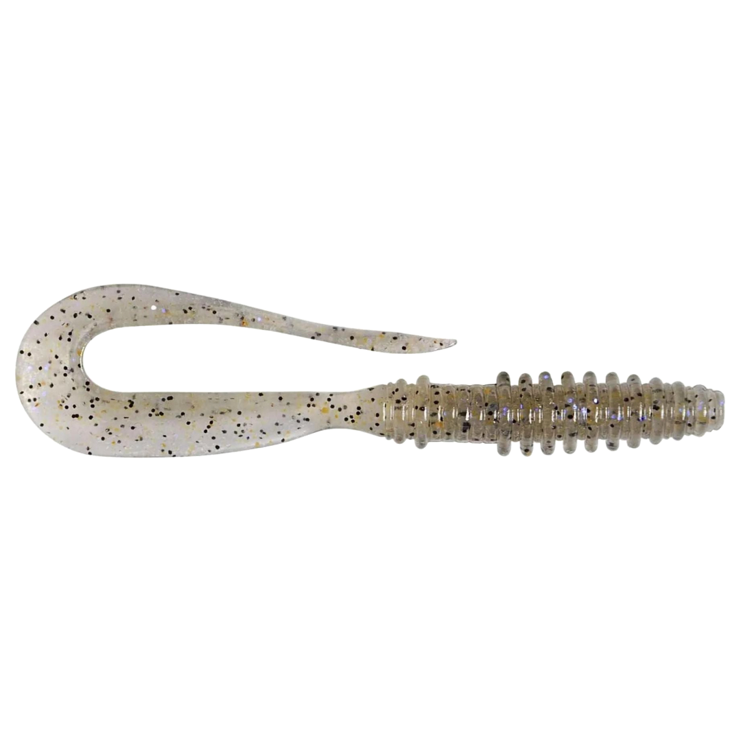 Keitech Mad Wag Mini Jigi 2.5" Electric Shad sivulta, pää oikealla