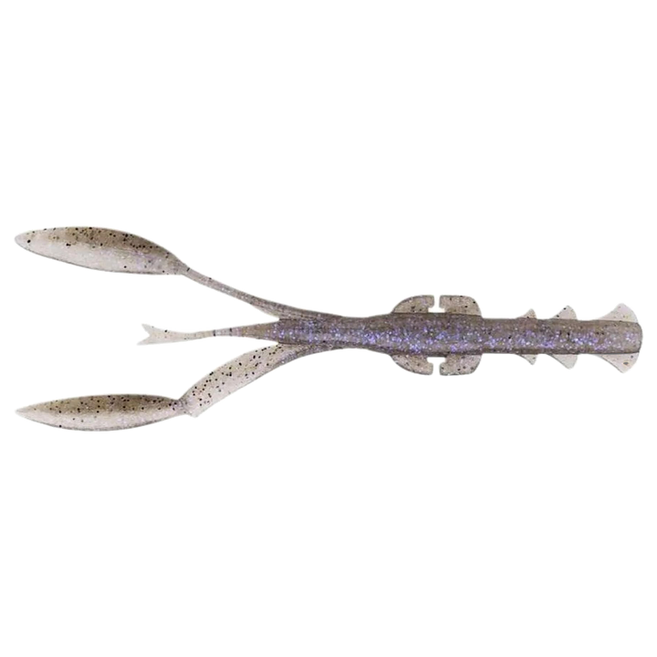 Keitech Neko Camaron Jigi 5.5" Electric Shad yläpuolelta, pää vasemmalla