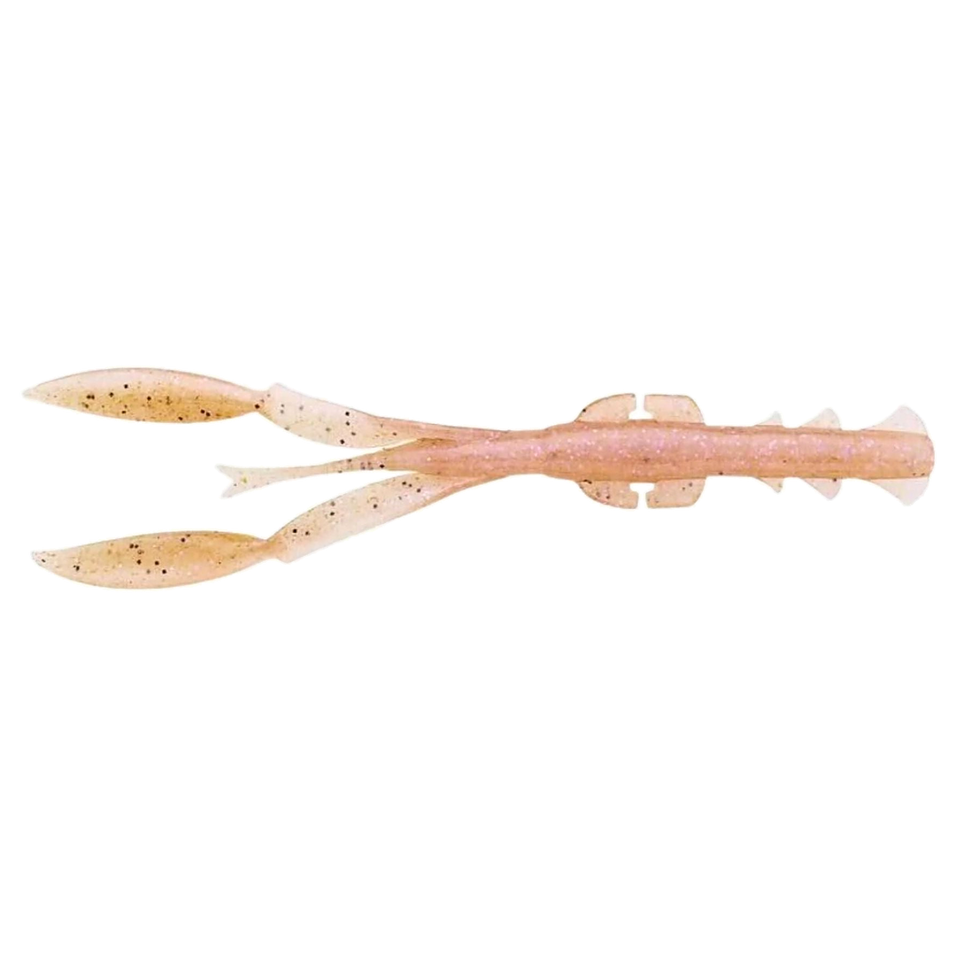 Keitech Neko Camaron Jigi 5.5" Electric Shrimp alapuolelta, pää vasemmalla