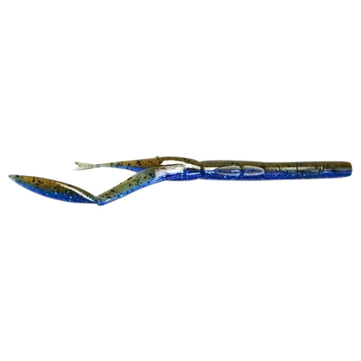Keitech Neko Camaron Jigi 5.5" Okeechobee Craw sivulta, pää vasemmalla