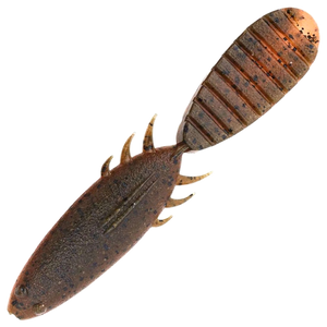 Keitech Paddlin' Beaver Jigi 3.5" 7kpl | Green Pumpkin Fire