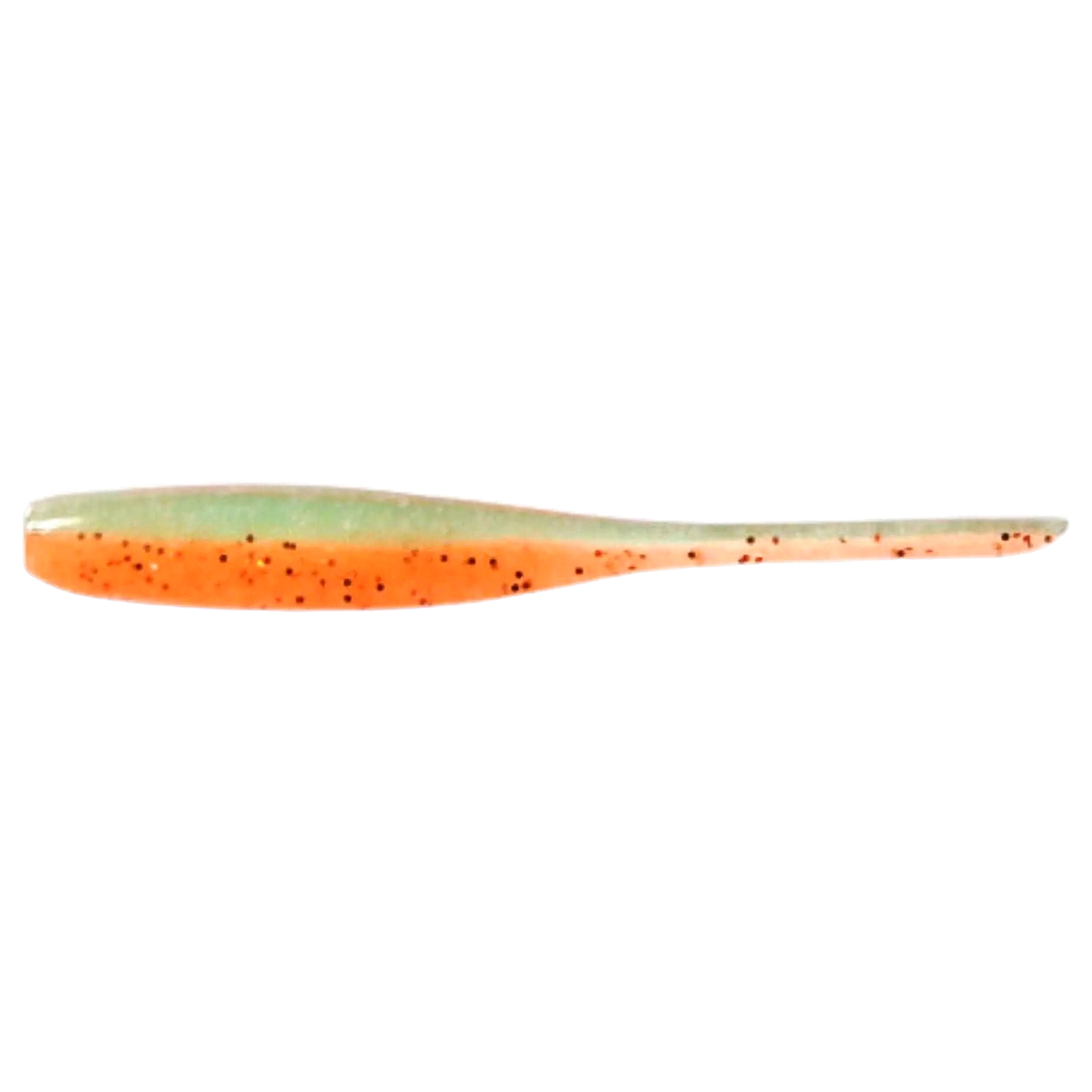Keitech Shad Impact Jigi 2" Fresh Watermelon sivulta, pää vasemmalla