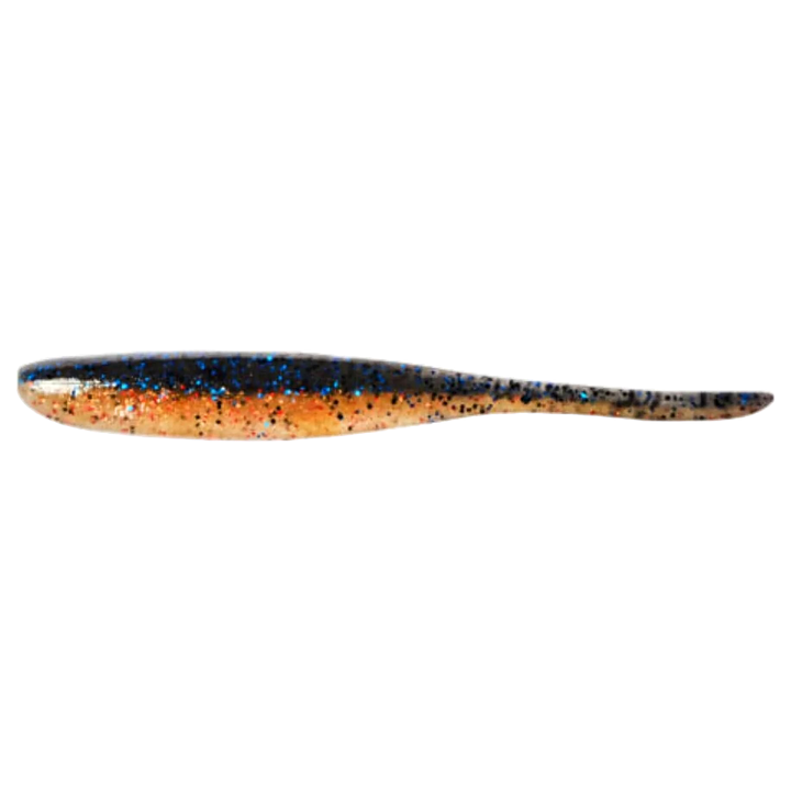 Keitech Shad Impact Jigi 2" Golden Gill sivulta, pää vasemmalla