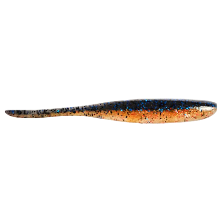 Keitech Shad Impact Jigi 2" Golden Gill sivulta, pää oikealla
