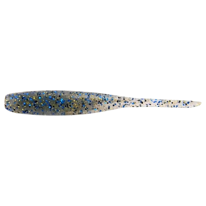 Keitech Shad Impact Jigi 3" Bluegill sivulta, pää vasemmalla