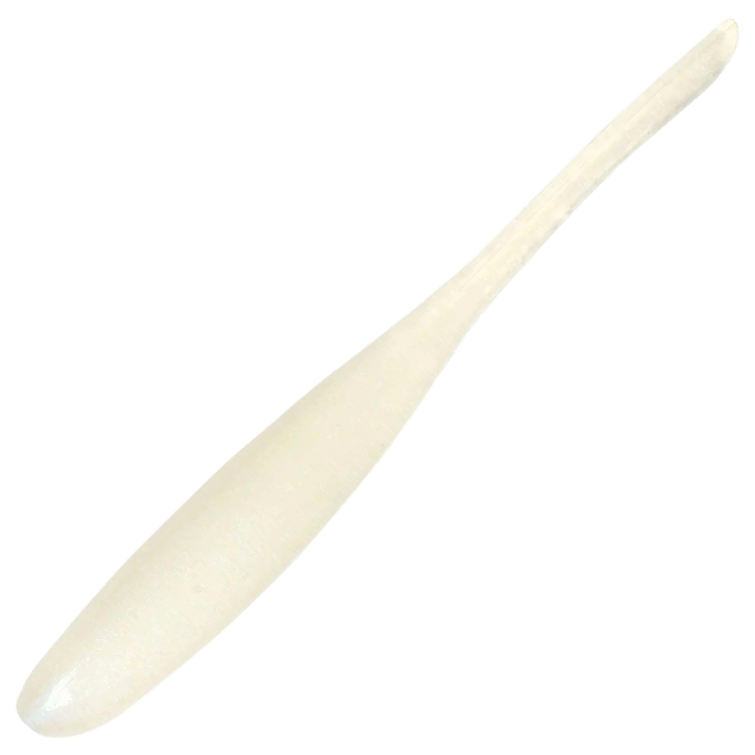 Keitech Shad Impact Jigi 3", väri Pearl Glow: helmenvalkoinen runko