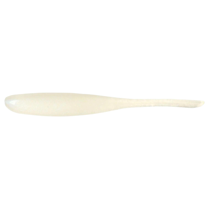 Keitech Shad Impact Jigi 3" Pearl Glow sivulta, pää vasemmalla