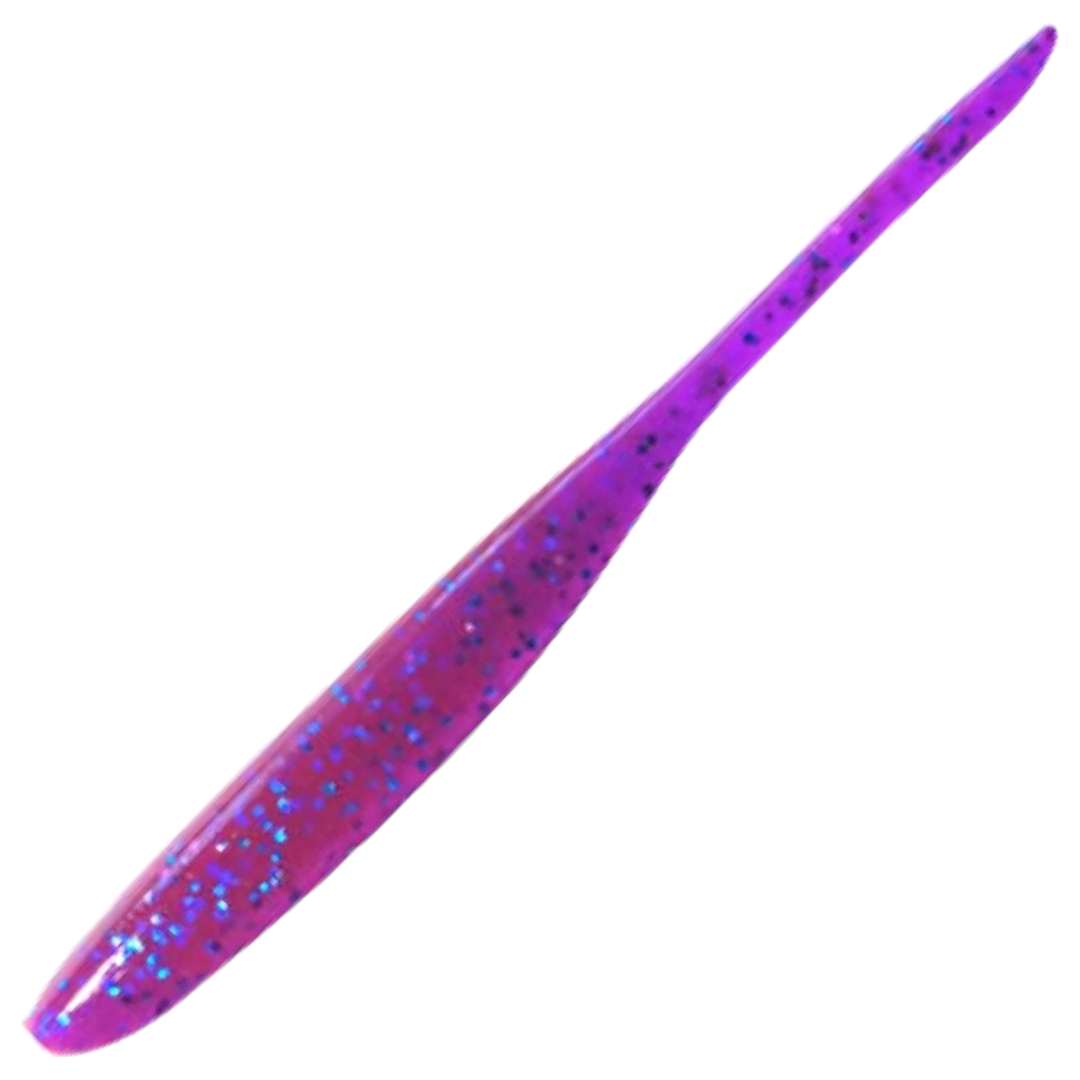 Keitech Shad Impact Jigi 3", väri Purple Blue Heaven: violetti runko ja siniset hileet