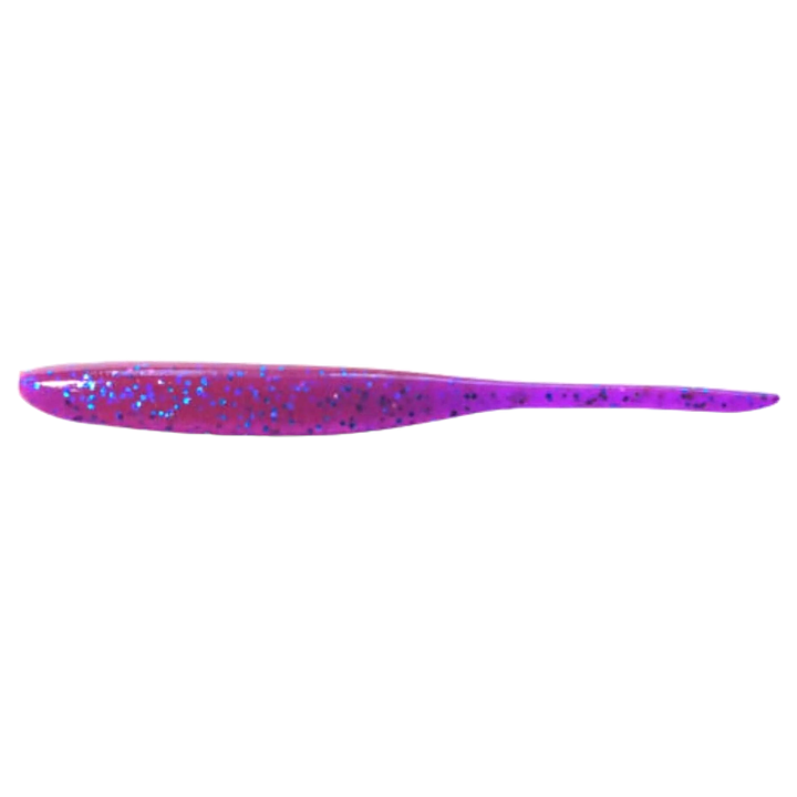 Keitech Shad Impact Jigi 3" Purple Blue Heaven sivulta, pää vasemmalla