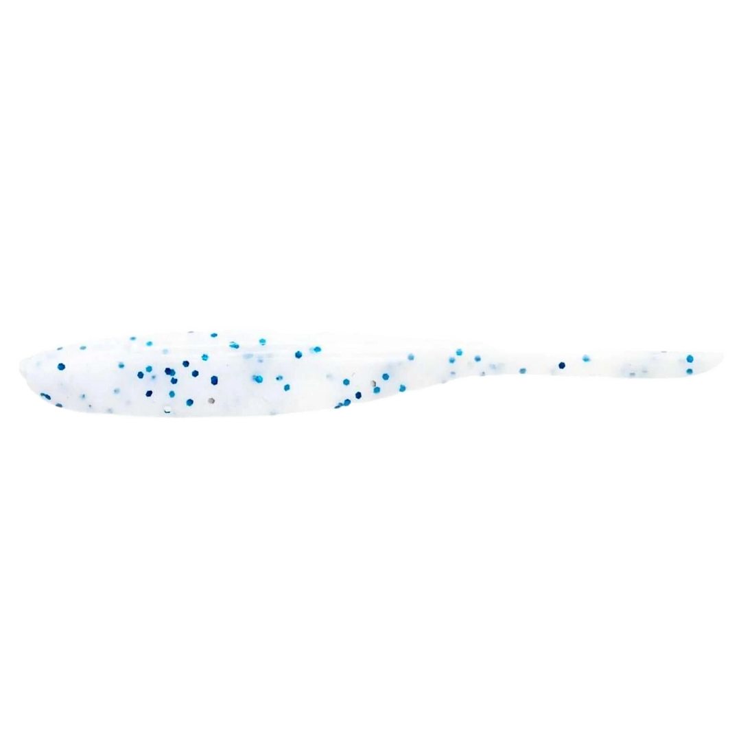 Keitech Shad Impact Jigi 3" Snow Mint sivulta, pää vasemmalla