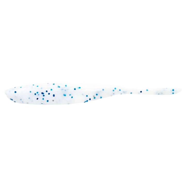 Keitech Shad Impact Jigi 3" Snow Mint sivulta, pää vasemmalla