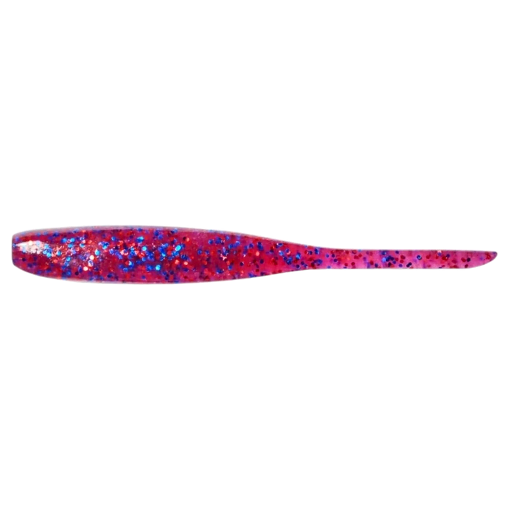 Keitech Shad Impact Jigi 4" Cosmos sivulta, pää vasemmalla