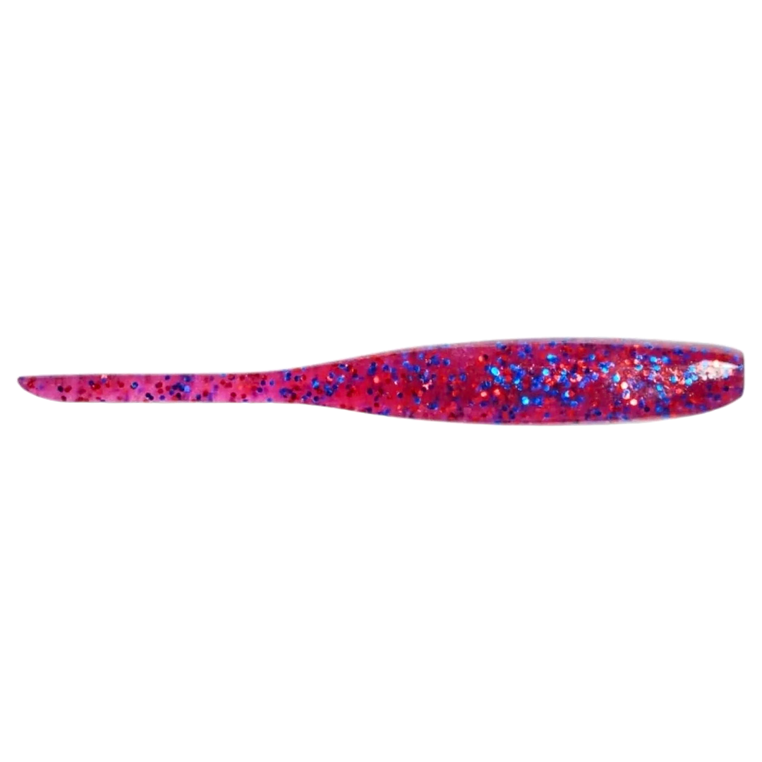 Keitech Shad Impact Jigi 4" Cosmos sivulta, pää oikealla