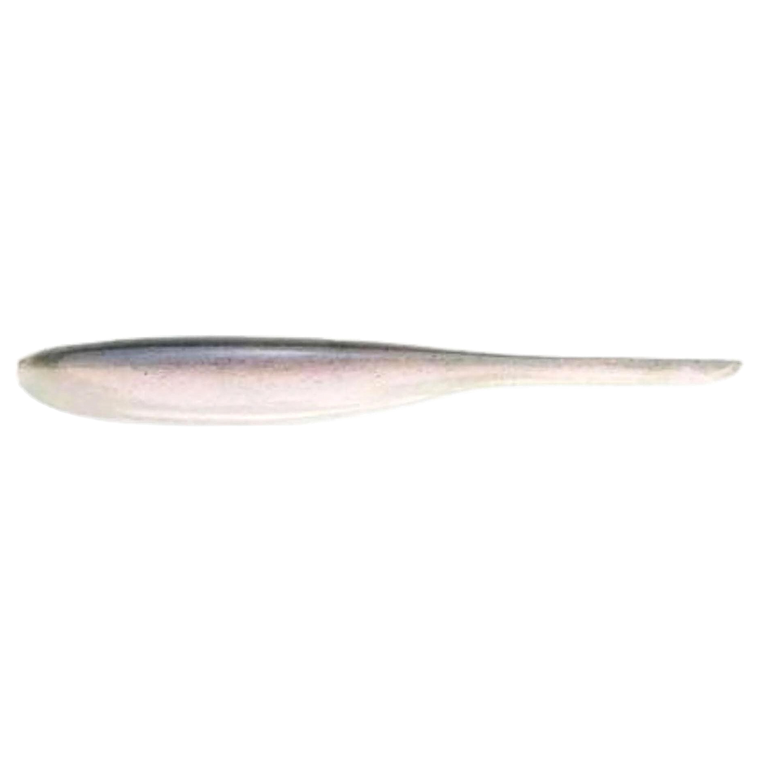 Keitech Shad Impact Jigi 4" Pro Blue/Red Pearl sivulta, pää vasemmalla