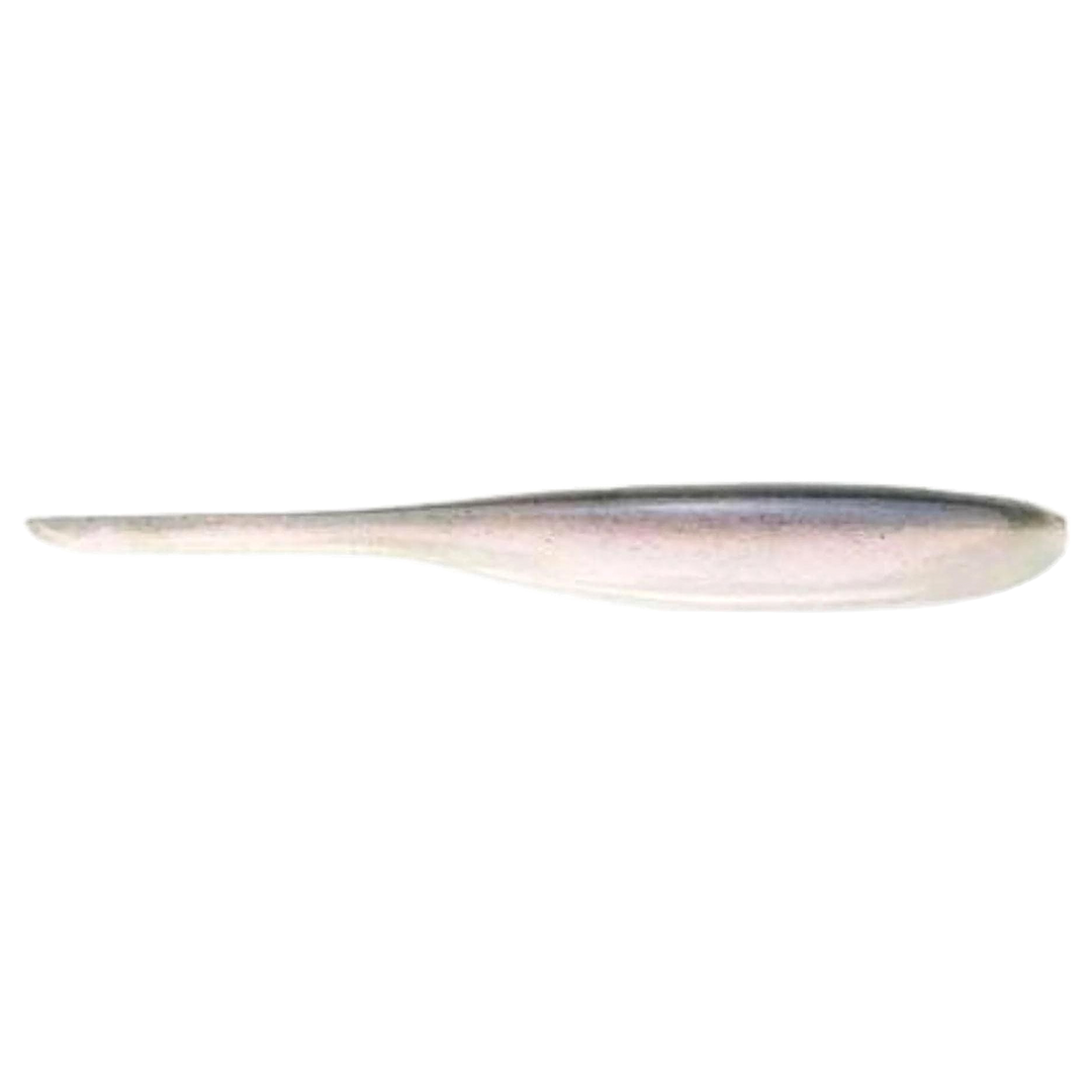 Keitech Shad Impact Jigi 4" Pro Blue/Red Pearl sivulta, pää oikealla
