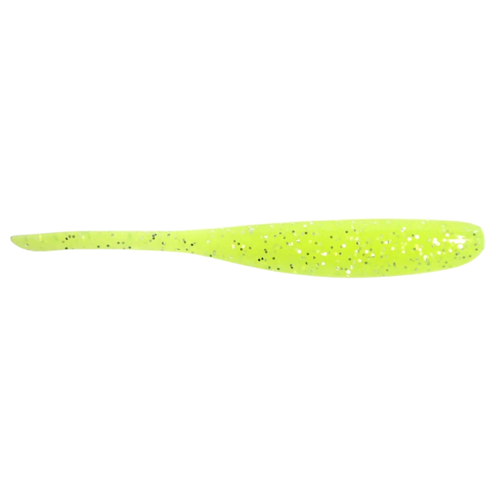 Keitech Shad Impact Jigi 5" Toxic Chart sivulta, pää oikealla