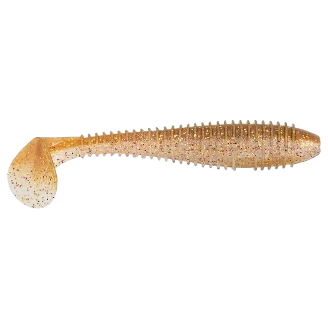 Keitech Swing Impact FAT Jigi 2.8" Golden Goby sivulta, pää oikealla