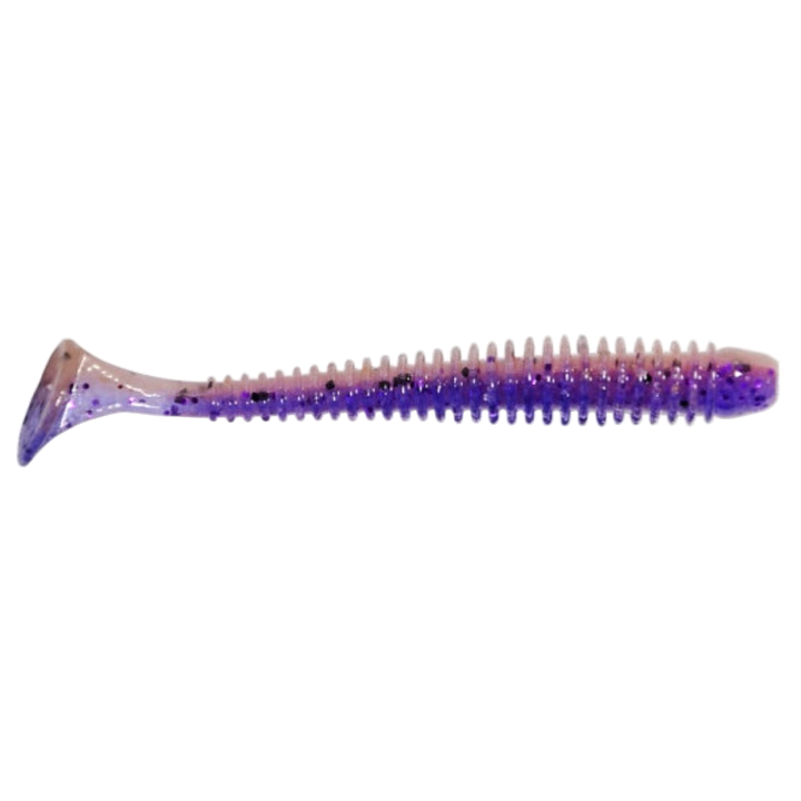 Keitech Swing Impact Jigi 2" Purple Jerry sivulta, pää oikealla