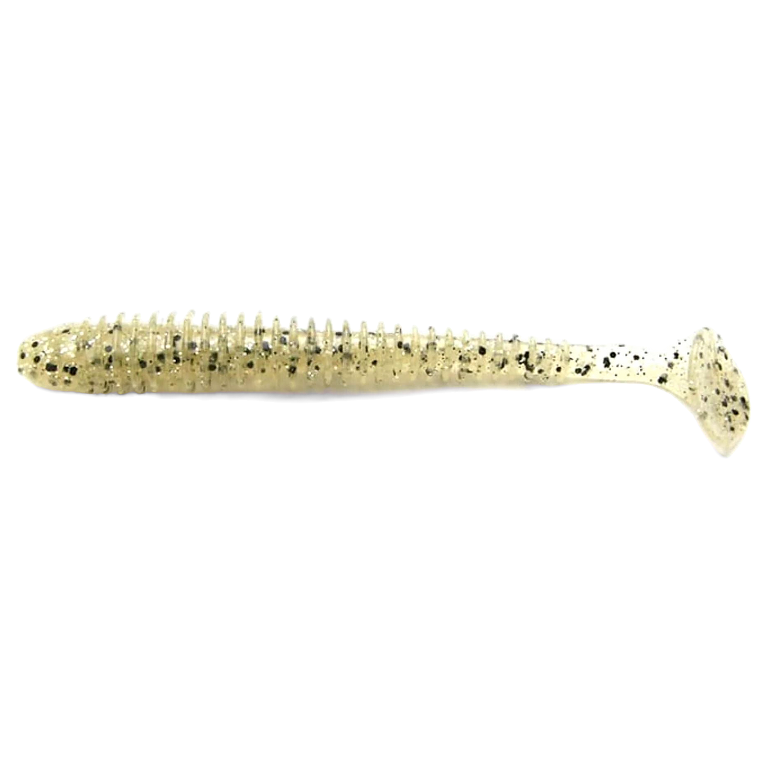 Keitech Swing Impact Jigi 2" Silver Shad sivulta, pää vasemmalla