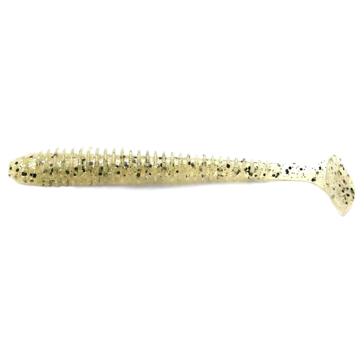 Keitech Swing Impact Jigi 2" Silver Shad sivulta, pää vasemmalla
