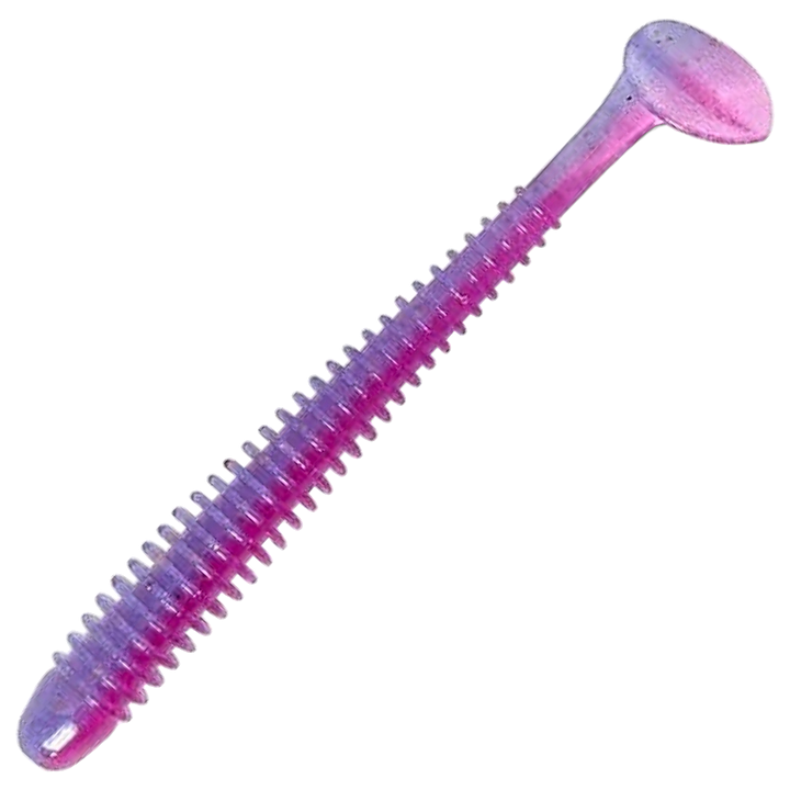 Keitech Swing Impact Jigi 2.5", väri Morning Dawn: violetti selkä ja pinkki vatsa
