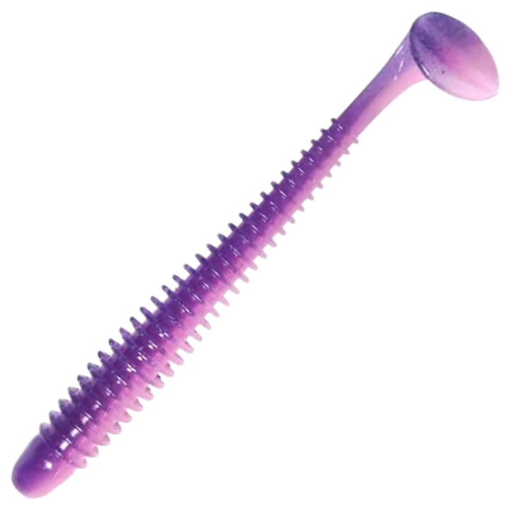 Keitech Swing Impact Jigi 3", väri Bubblegum Grape: violetti selkä ja vaaleanpunainen kylki