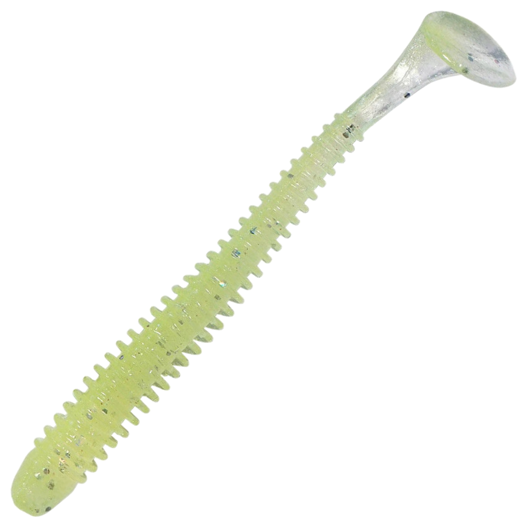 Keitech Swing Impact Jigi 3", väri Chartreuse Shad: vaalea kellanvihreä runko