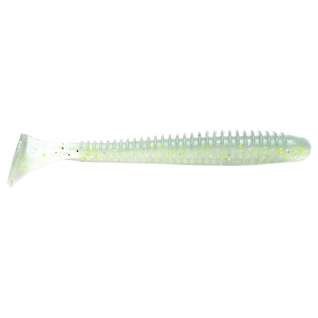 Keitech Swing Impact Jigi 3" Sexy Shad sivulta, pää oikealla