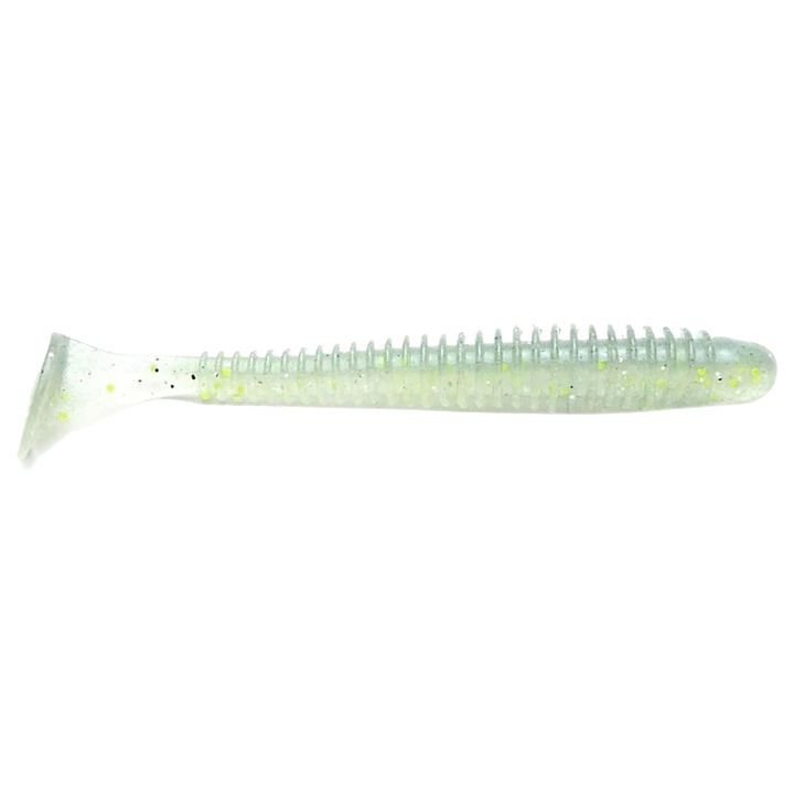 Keitech Swing Impact Jigi 3" Sexy Shad sivulta, pää oikealla