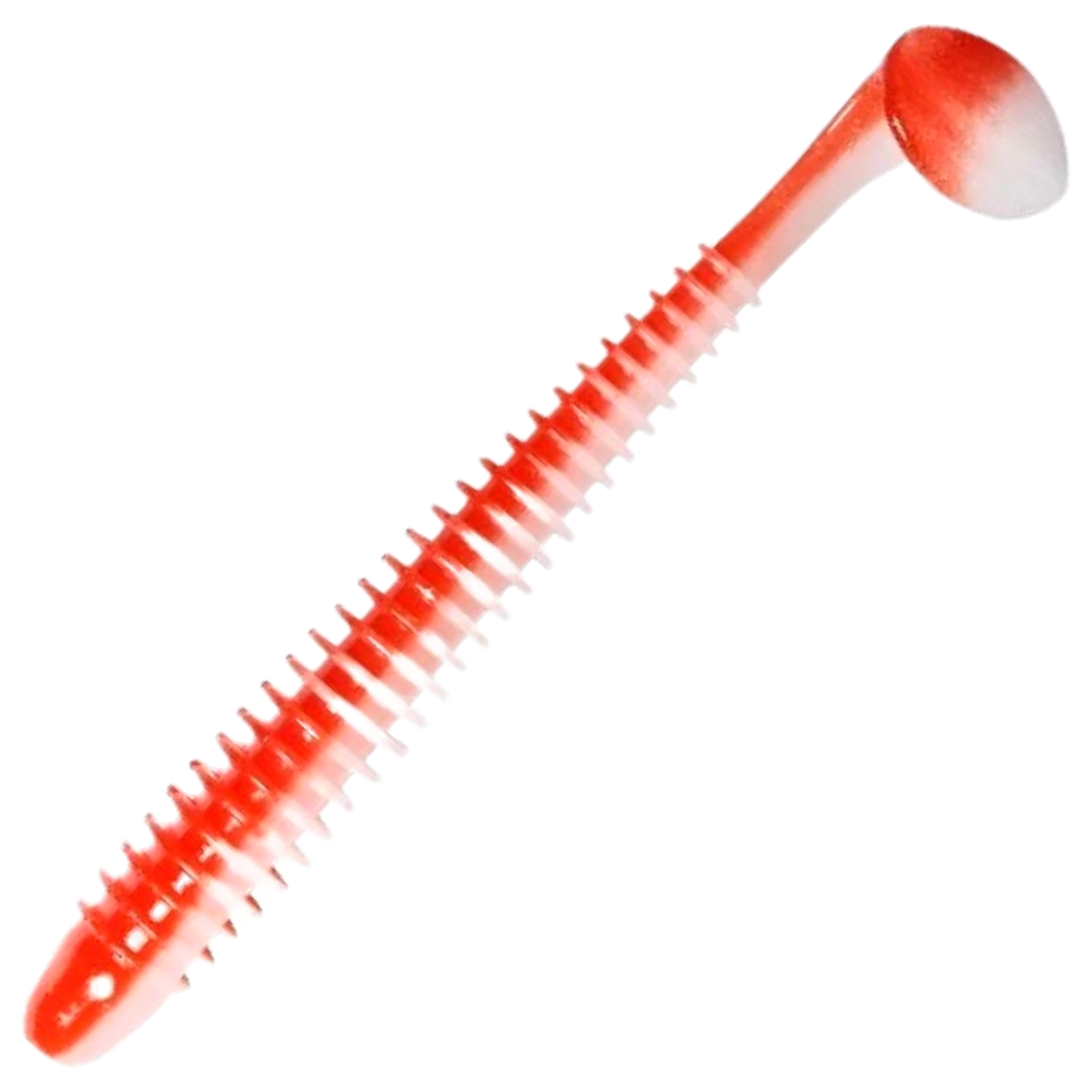 Keitech Swing Impact Jigi 4", väri Bloody Ice: punainen selkä ja valkoinen vatsa