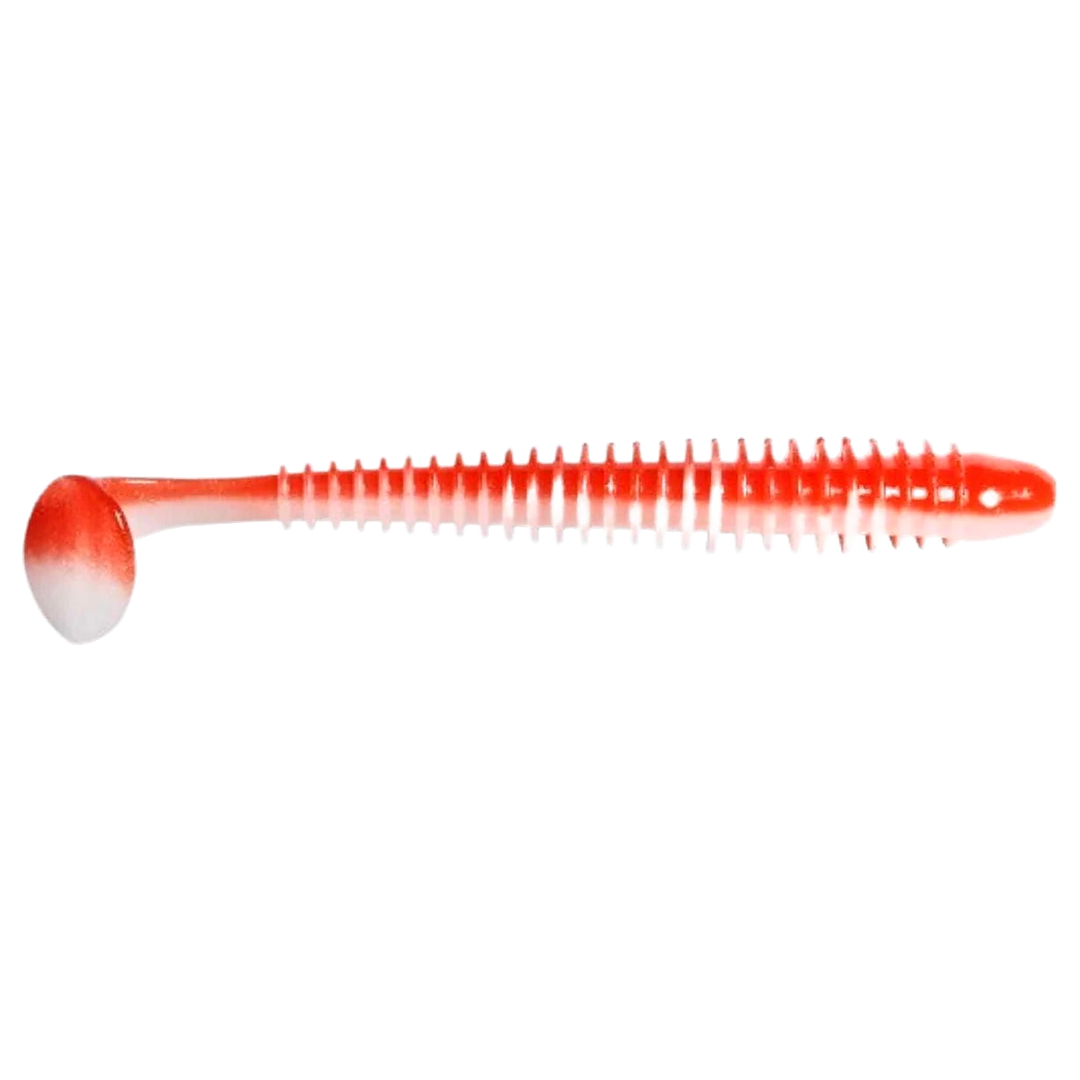 Keitech Swing Impact Jigi 4" Bloody Ice sivulta, pää oikealla